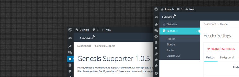 Support Extends Genesis Preview Wordpress Plugin - Rating, Reviews, Demo & Download