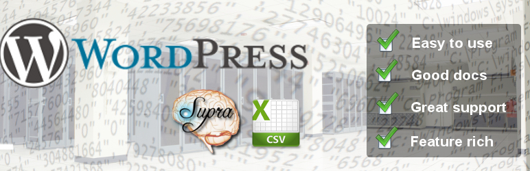 Supra CSV Preview Wordpress Plugin - Rating, Reviews, Demo & Download