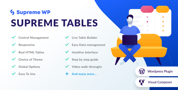 Supreme Tables Preview Wordpress Plugin - Rating, Reviews, Demo & Download