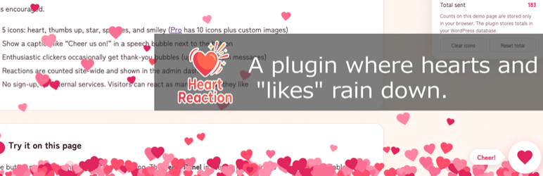 Suuna Heart Reaction Preview Wordpress Plugin - Rating, Reviews, Demo & Download