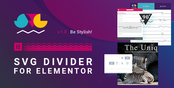 SVG Divider For Elementor Preview Wordpress Plugin - Rating, Reviews, Demo & Download