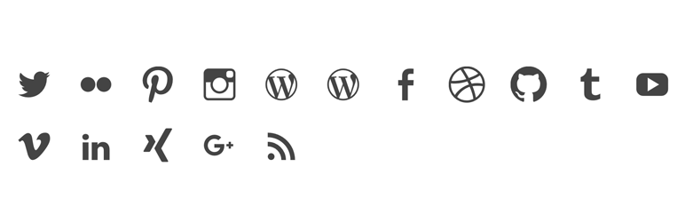 SVG Social Menu Preview Wordpress Plugin - Rating, Reviews, Demo & Download