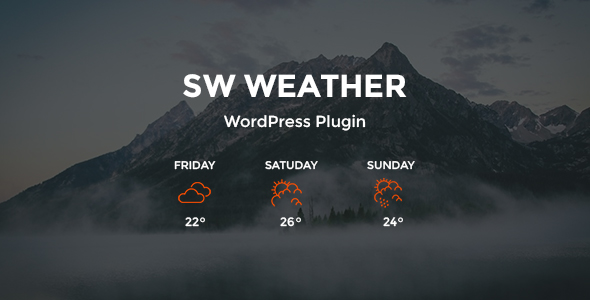 SW Weather – WordPress Weather Forecast Plugin Preview - Rating, Reviews, Demo & Download