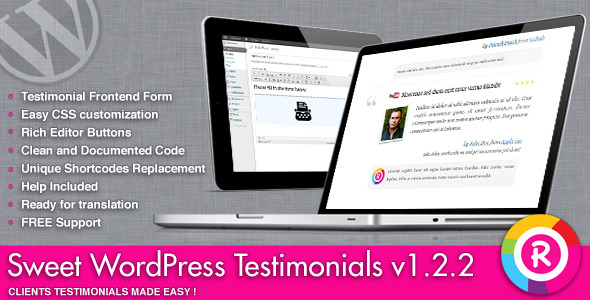 Sweet WordPress Testimonials Preview - Rating, Reviews, Demo & Download