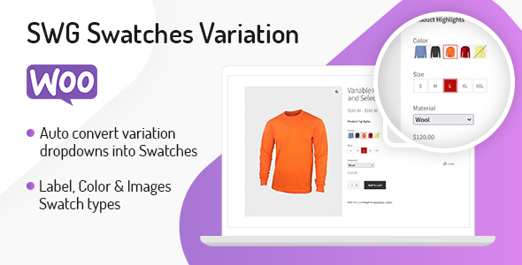SWG Swatches Variation – WooCommerce WordPress Plugin Preview - Rating, Reviews, Demo & Download