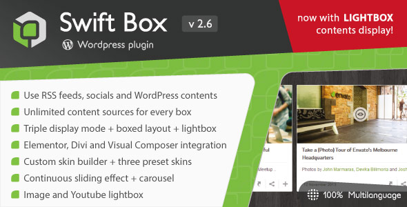 Swift Box – Wordpress Contents Slider And Viewer Preview - Rating, Reviews, Demo & Download
