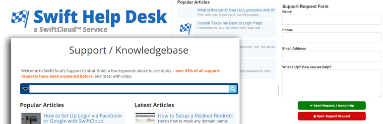 Swift Help Desk Support Software Preview Wordpress Plugin - Rating, Reviews, Demo & Download