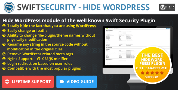 Swift Security – Hide WordPress Preview - Rating, Reviews, Demo & Download