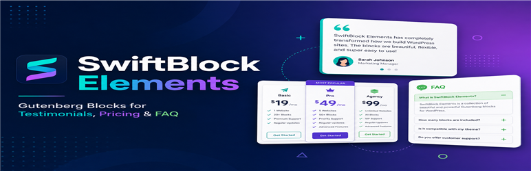 SwiftBlock Elements Preview Wordpress Plugin - Rating, Reviews, Demo & Download
