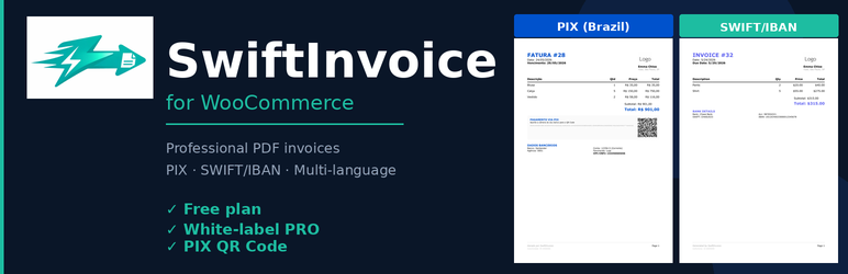 SwiftInvoice For WooCommerce Preview Wordpress Plugin - Rating, Reviews, Demo & Download