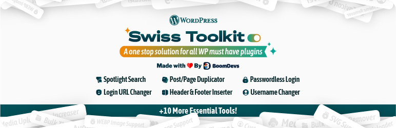 Swiss Toolkit For WP Preview Wordpress Plugin - Rating, Reviews, Demo & Download