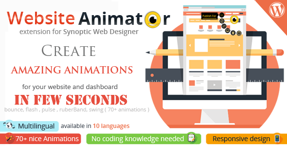 Synoptic Web Designer: Website Animator Extension Preview Wordpress Plugin - Rating, Reviews, Demo & Download