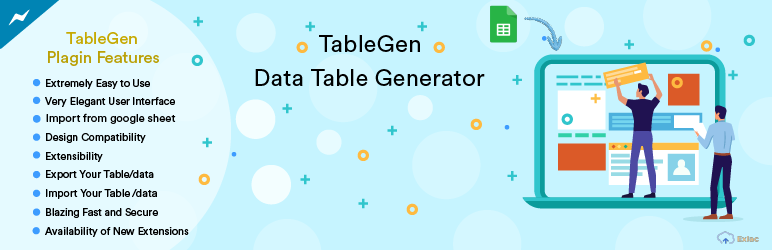 TableGen – Data Table Generator Preview Wordpress Plugin - Rating, Reviews, Demo & Download