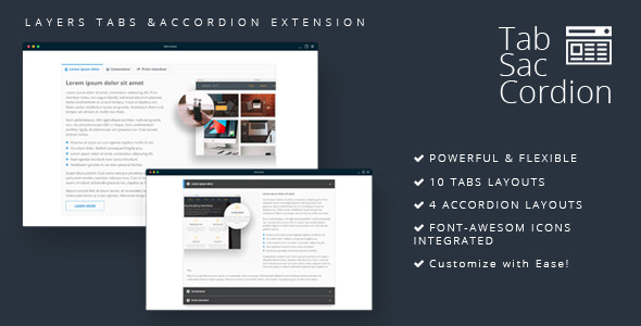 Tabsaccordion – Layers Tabs & Accordion Extension Preview Wordpress Plugin - Rating, Reviews, Demo & Download