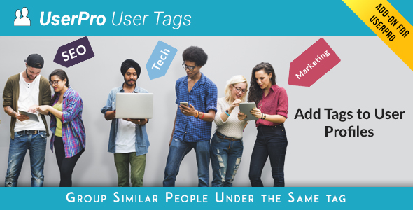 Tags Add-on For UserPro Preview Wordpress Plugin - Rating, Reviews, Demo & Download