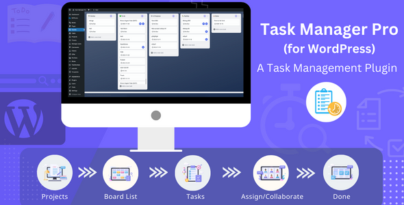 Task Manager Pro – Task Management Plugin For Wordpress Preview - Rating, Reviews, Demo & Download