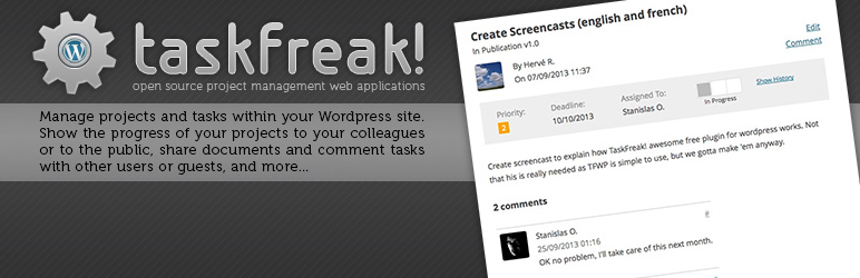 TaskFreak! Free Preview Wordpress Plugin - Rating, Reviews, Demo & Download