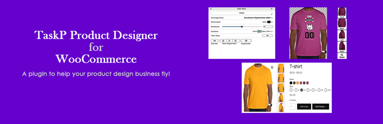 TaskP Product Designer Preview Wordpress Plugin - Rating, Reviews, Demo & Download