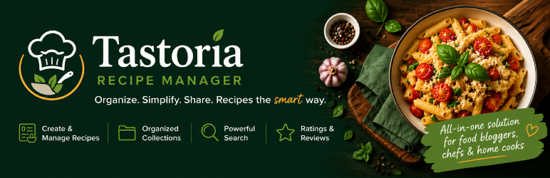 Tastoria Recipe Manager Preview Wordpress Plugin - Rating, Reviews, Demo & Download