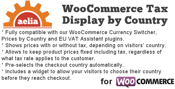Tax Display By Country For WooCommerce Preview Wordpress Plugin - Rating, Reviews, Demo & Download