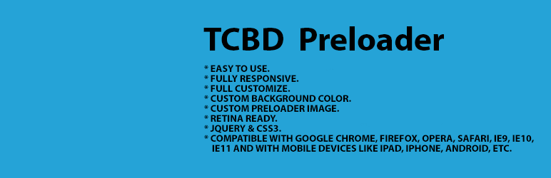 TCBD Preloader Preview Wordpress Plugin - Rating, Reviews, Demo & Download
