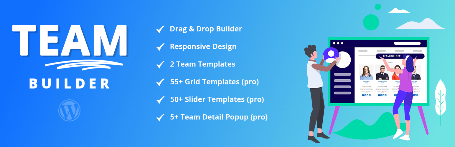 Team Builder – Team Member Showcase With Grid And Slider, Compatible With Elementor, Gutenberg Preview Wordpress Plugin - Rating, Reviews, Demo & Download
