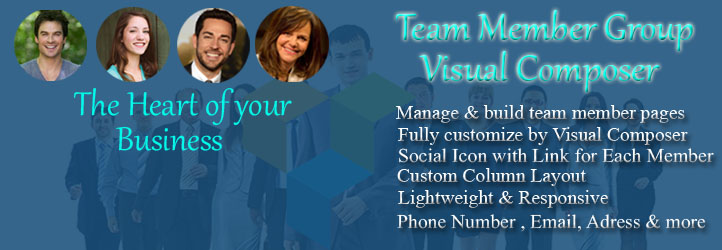 Team Member Group For Visual Composer : The Best Way To Show Your TEAM Preview Wordpress Plugin - Rating, Reviews, Demo & Download