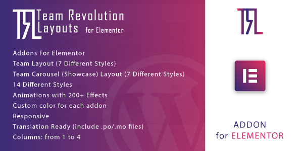 Team Revolution Layouts For Elementor Preview Wordpress Plugin - Rating, Reviews, Demo & Download