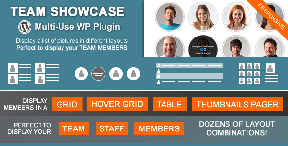 Team Showcase – Wordpress Plugin Preview - Rating, Reviews, Demo & Download