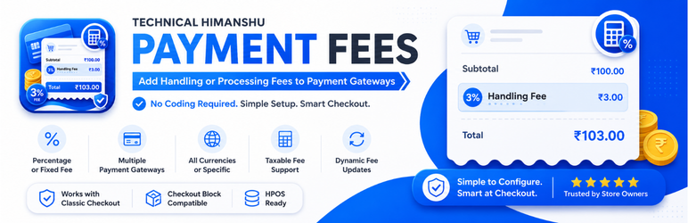 Technical Himanshu Payment Fees Preview Wordpress Plugin - Rating, Reviews, Demo & Download