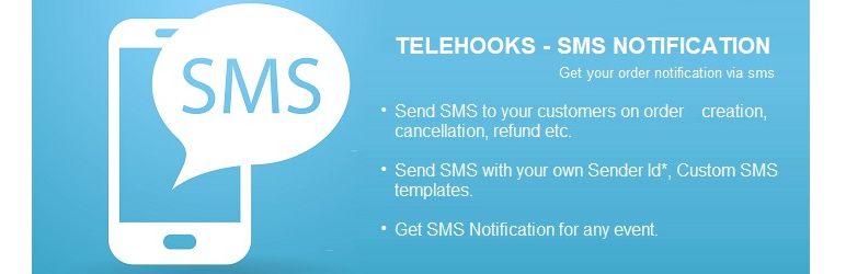 Telehooks SMS Notifications Preview Wordpress Plugin - Rating, Reviews, Demo & Download