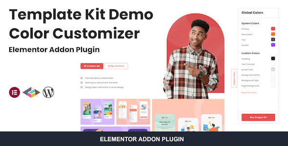 Template Kit Demo Color Customizer For Elementor Preview Wordpress Plugin - Rating, Reviews, Demo & Download