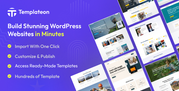 Templateon – Ready Elementor Templates Plugin for Wordpress Preview - Rating, Reviews, Demo & Download