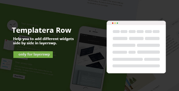 Templatera Row For Layerswp Pagebuilder Preview Wordpress Plugin - Rating, Reviews, Demo & Download