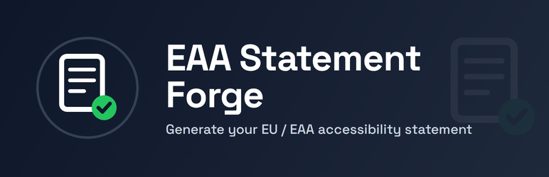 Tendforge Statement Forge For EAA Preview Wordpress Plugin - Rating, Reviews, Demo & Download