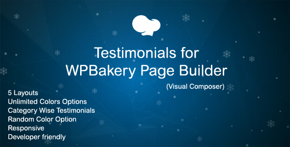 Testimonials Addon For WPBakery Page Builder (Visual Composer) Preview Wordpress Plugin - Rating, Reviews, Demo & Download