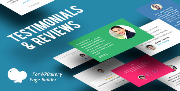 Testimonials And Reviews For WPBakery Page Builder Preview Wordpress Plugin - Rating, Reviews, Demo & Download