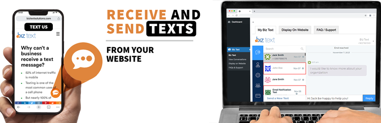 Text Message SMS Plugin Preview - Rating, Reviews, Demo & Download