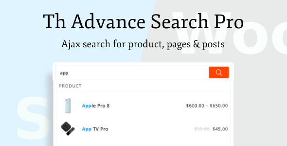 Th Advance Search Pro Preview Wordpress Plugin - Rating, Reviews, Demo & Download