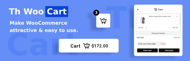 TH Side Cart And Menu Cart For Woocommerce Preview Wordpress Plugin - Rating, Reviews, Demo & Download