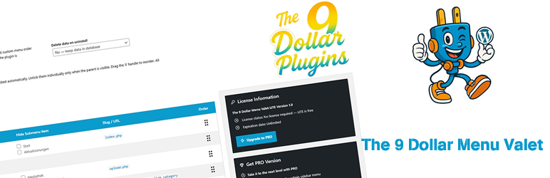 The 9 Dollar Menu Valet Preview Wordpress Plugin - Rating, Reviews, Demo & Download