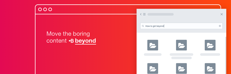 The Beyond Plugin for Wordpress Preview - Rating, Reviews, Demo & Download