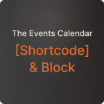 The Events Calendar Shortcode & Block