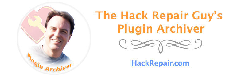 The Hack Repair Guy's Plugin Archiver Preview - Rating, Reviews, Demo & Download