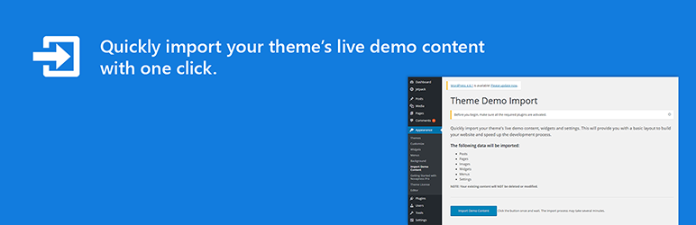 Theme Demo Import Preview Wordpress Plugin - Rating, Reviews, Demo & Download