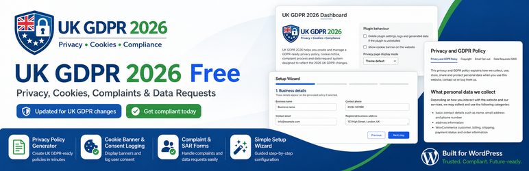 Thetechspert Privacy Compliance Tools For UK GDPR Preview Wordpress Plugin - Rating, Reviews, Demo & Download