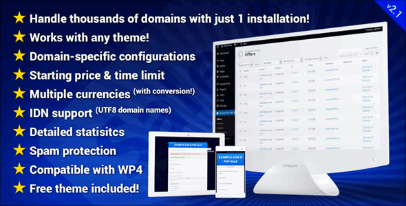 This Domain Is For Sale WordPress Plugin Preview - Rating, Reviews, Demo & Download