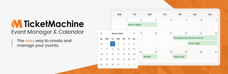 TicketMachine Event Manager & Calendar Preview Wordpress Plugin - Rating, Reviews, Demo & Download