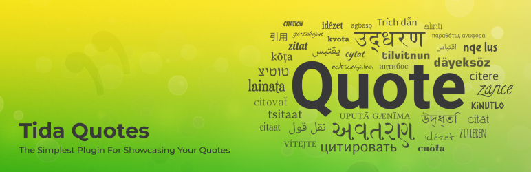 Tida Quotes Preview Wordpress Plugin - Rating, Reviews, Demo & Download