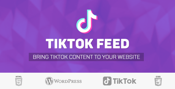 TikTok User Videos Feed Plugin for Wordpress Preview - Rating, Reviews, Demo & Download